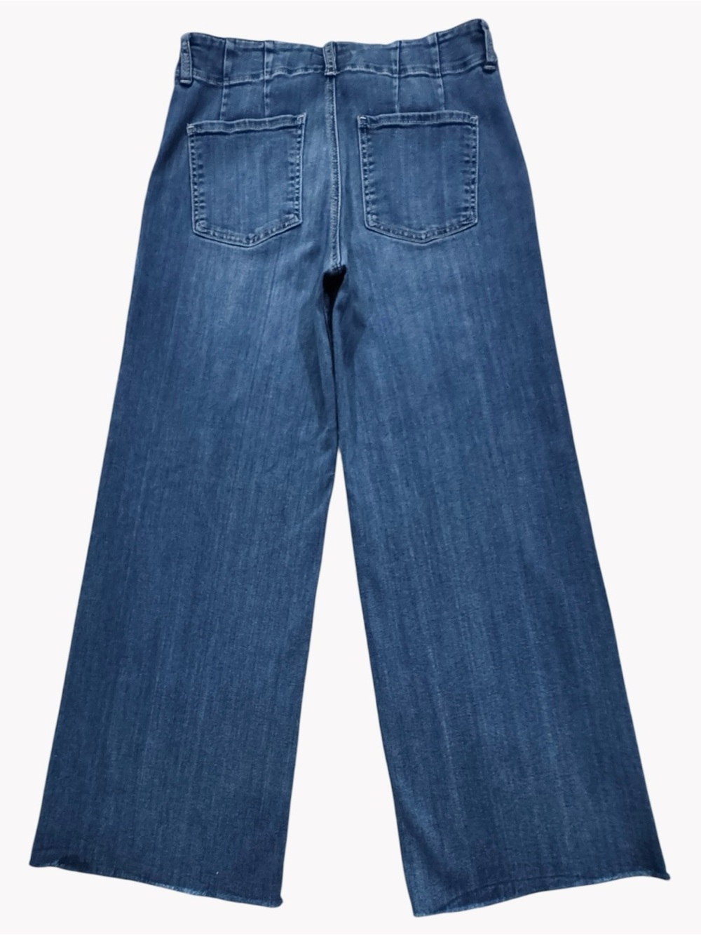 NEW! KUT from the Kloth Meg Wide Leg High Rise Raw Hem Jeans – Size 8 - Picture 2 of 8